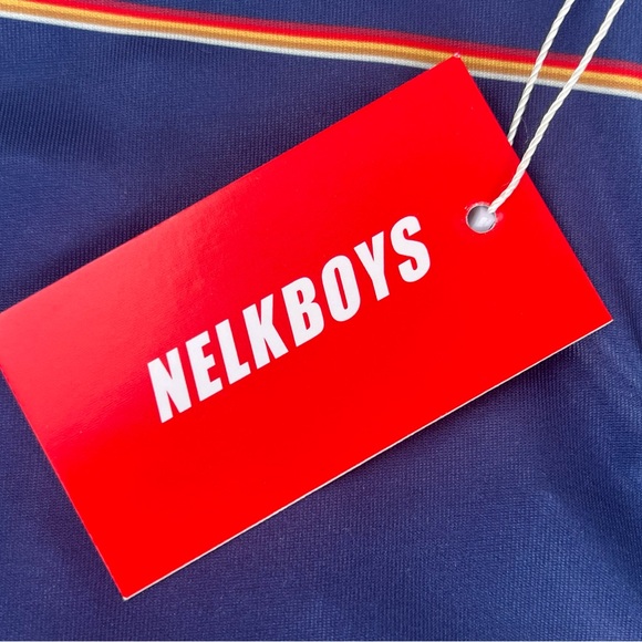 FULL SEND MINI STRIPE POLO - NAVY - NELK BOYS 🔥 SIZE SMALL - Picture 4 of 5